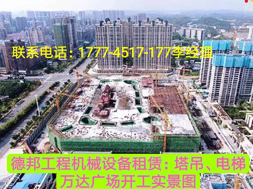 萬達廣場、岳麓青城一二三期   租賃塔吊、電梯實情